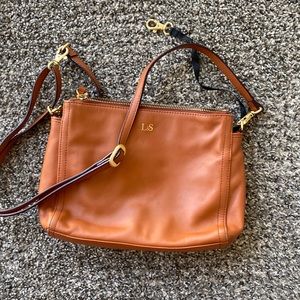 Lo & Sons Tan Leather Bag